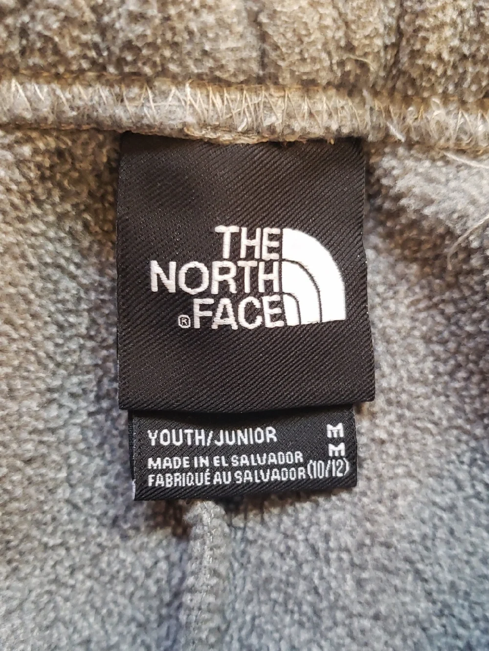 North Face Boy's Medium Fleece Pants. Gray